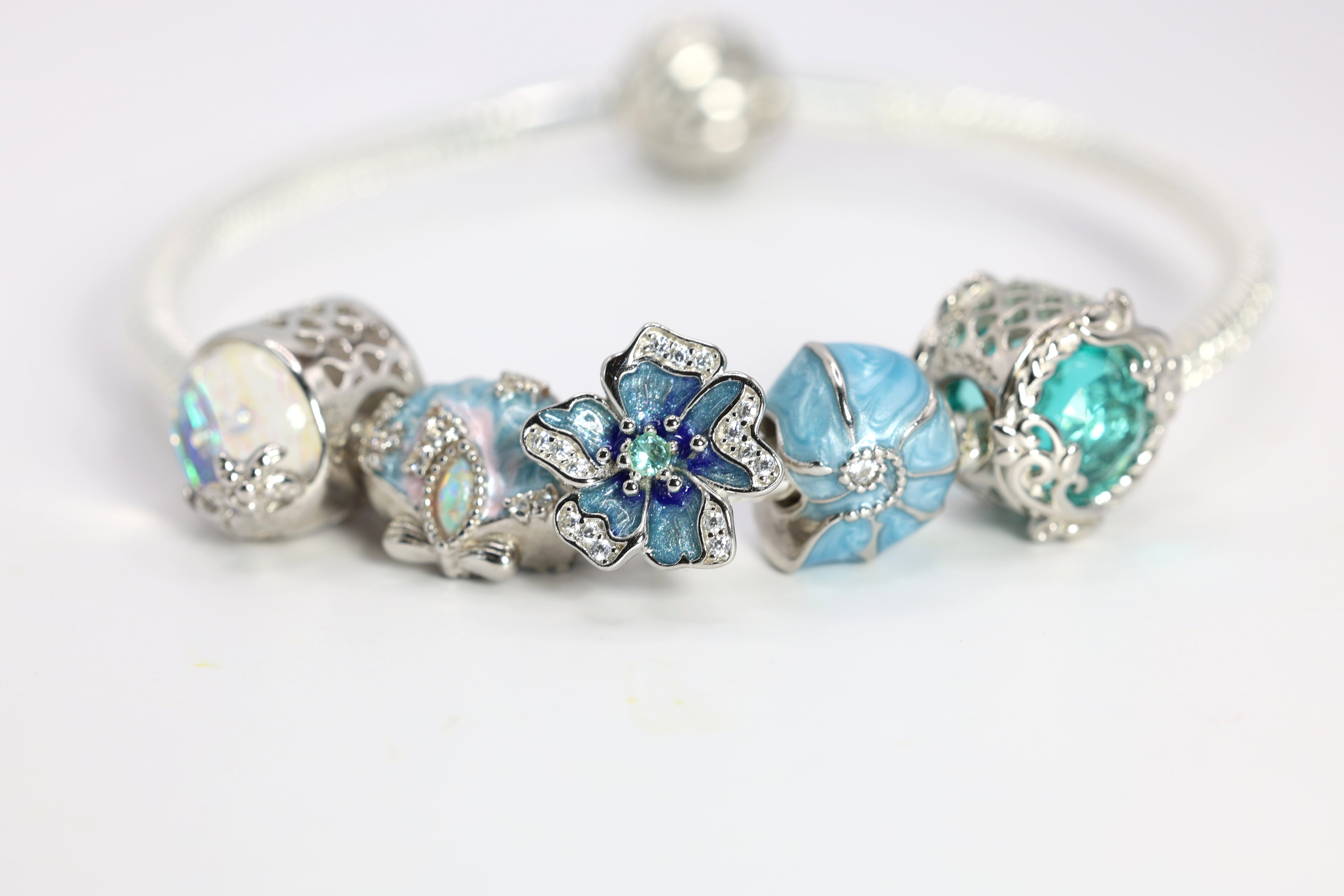 Silver Sea Life Charms Dreams of the Deep