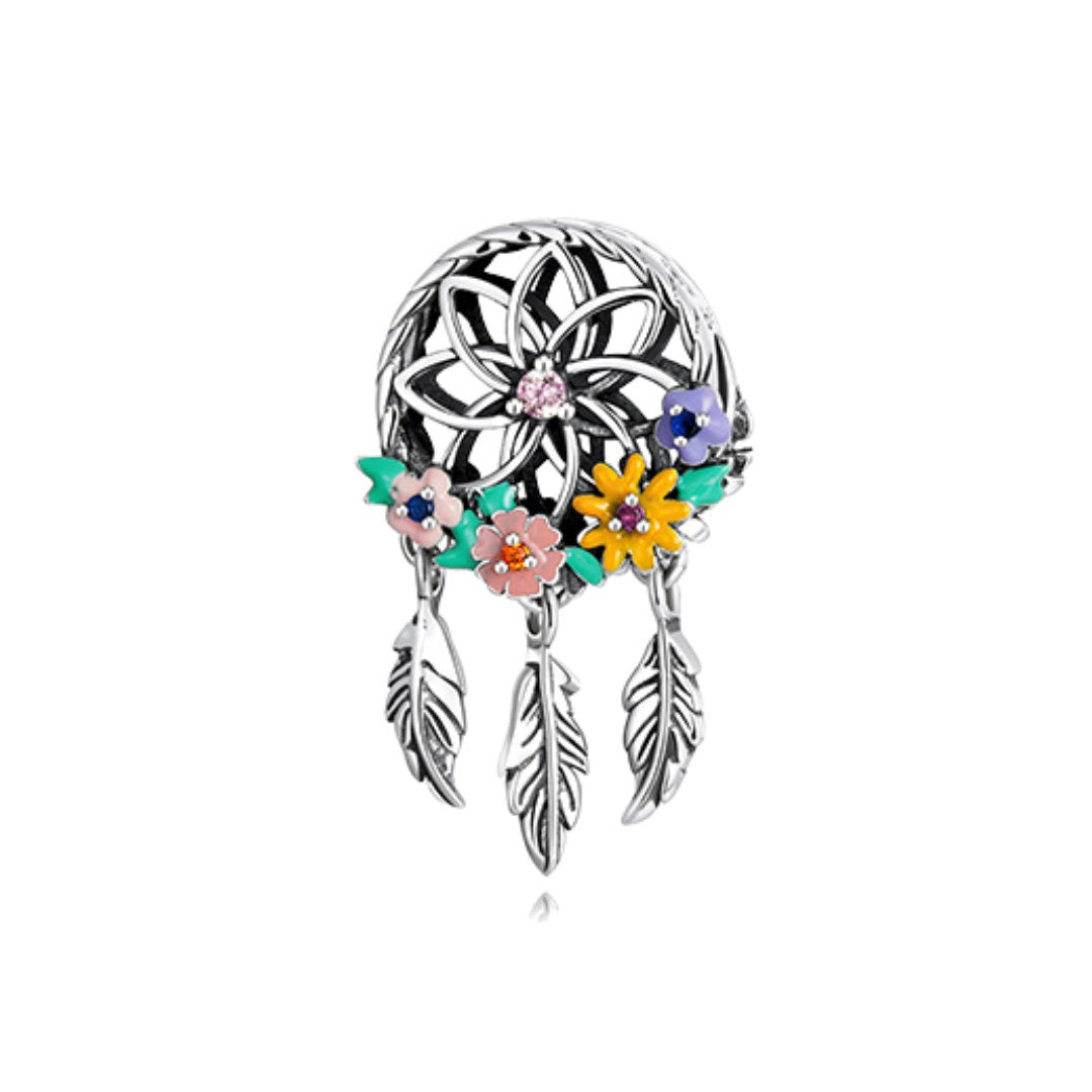 Forever Blooming Silver Charms