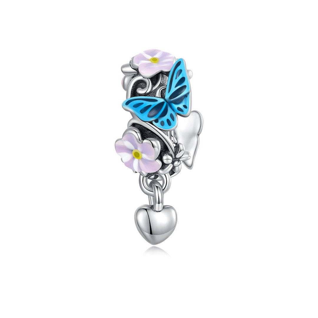 Blue Butterfly Charm Collection