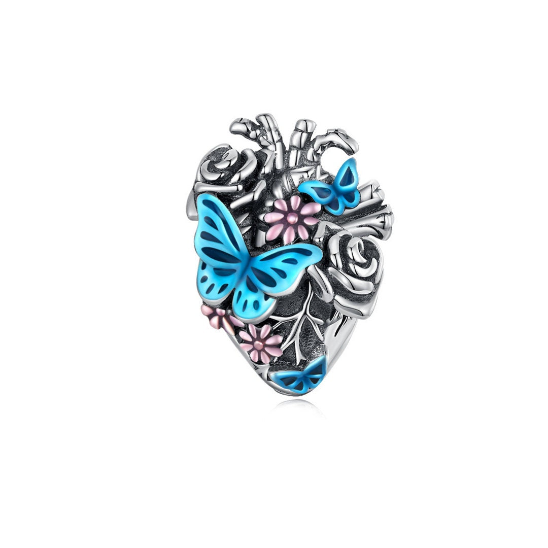 Blue Butterfly Charm Collection