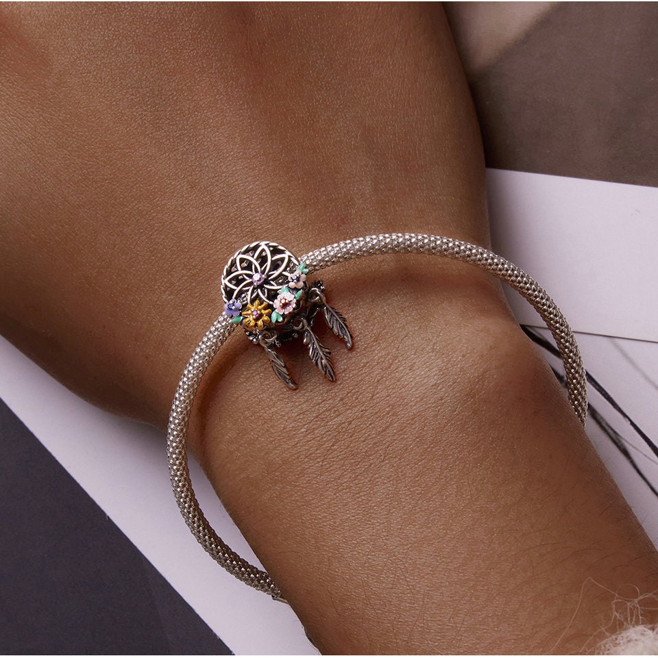 Forever Blooming Silver Charms