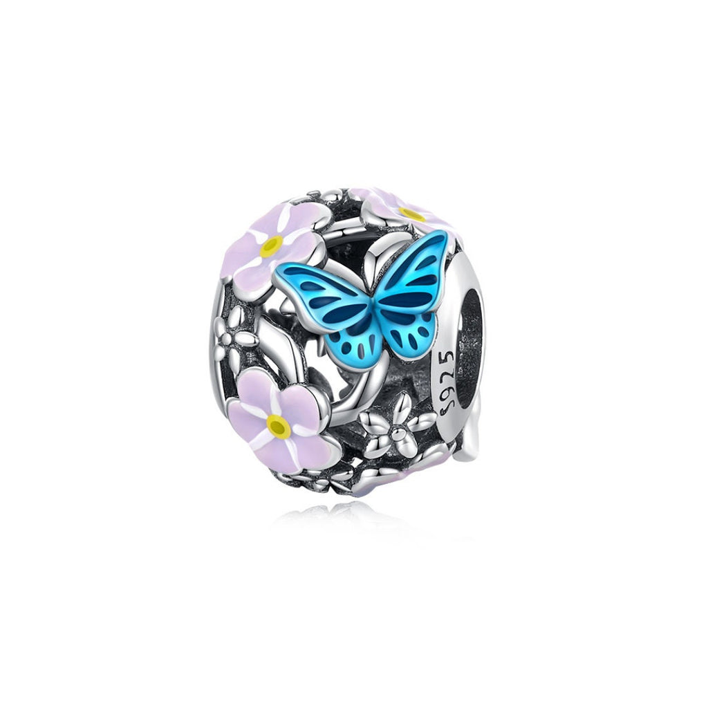Blue Butterfly Charm Collection