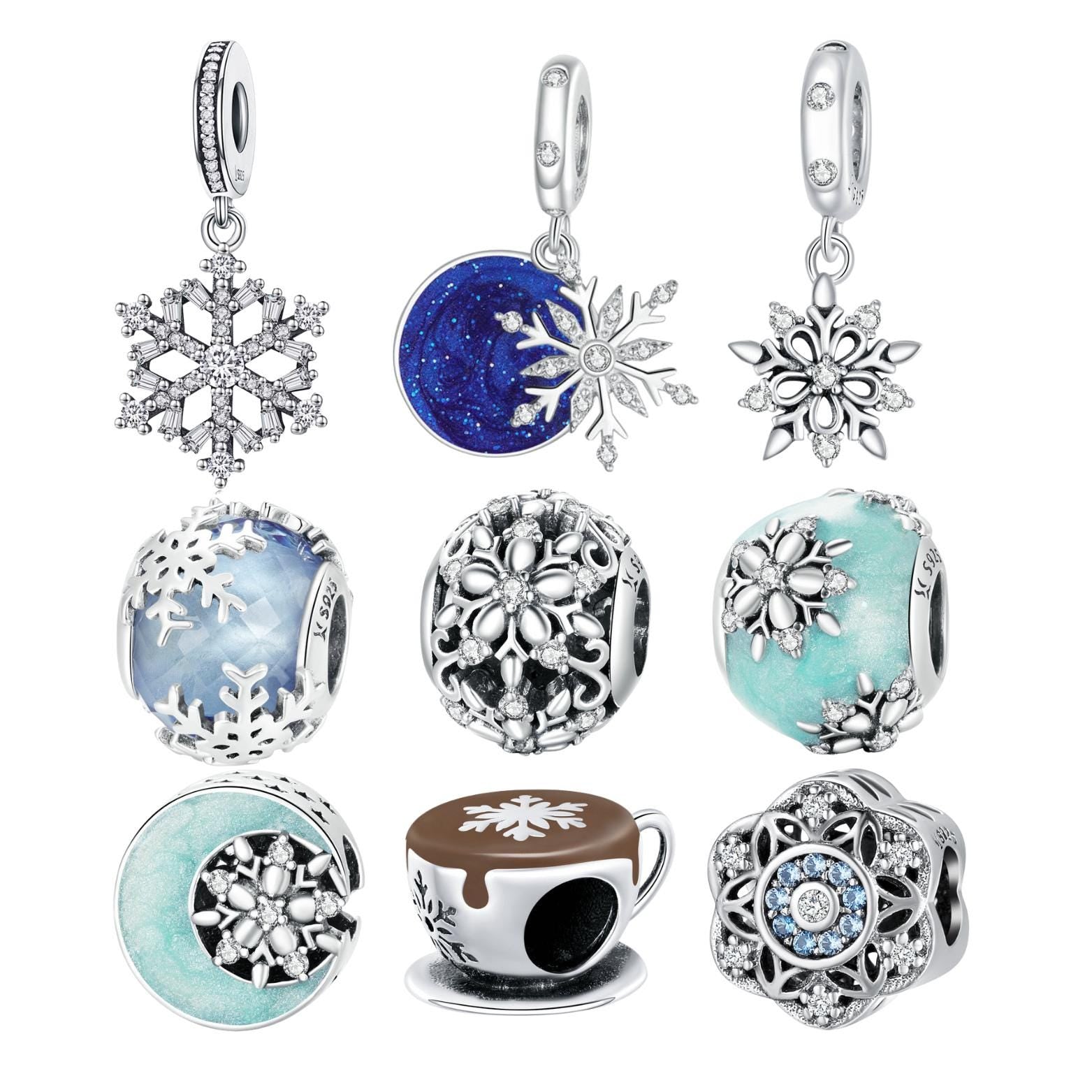 Snowflake Winter Charm Collection