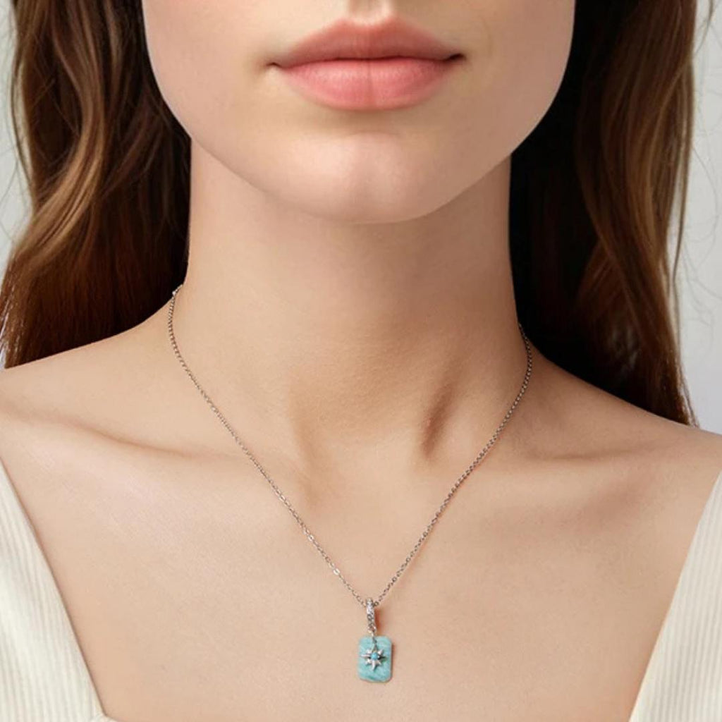 Natural Gemstone Silver Charms