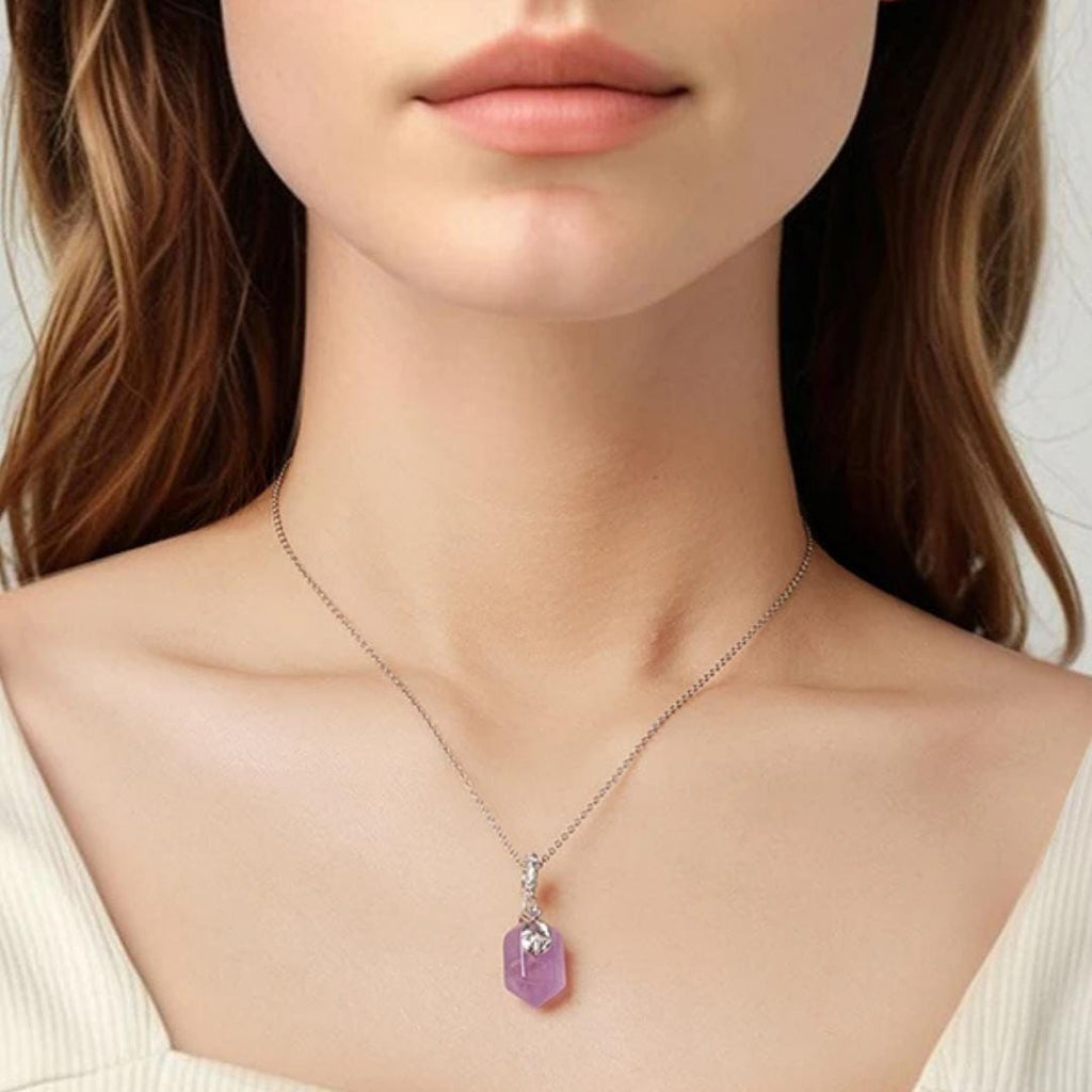 Natural Gemstone Silver Charms