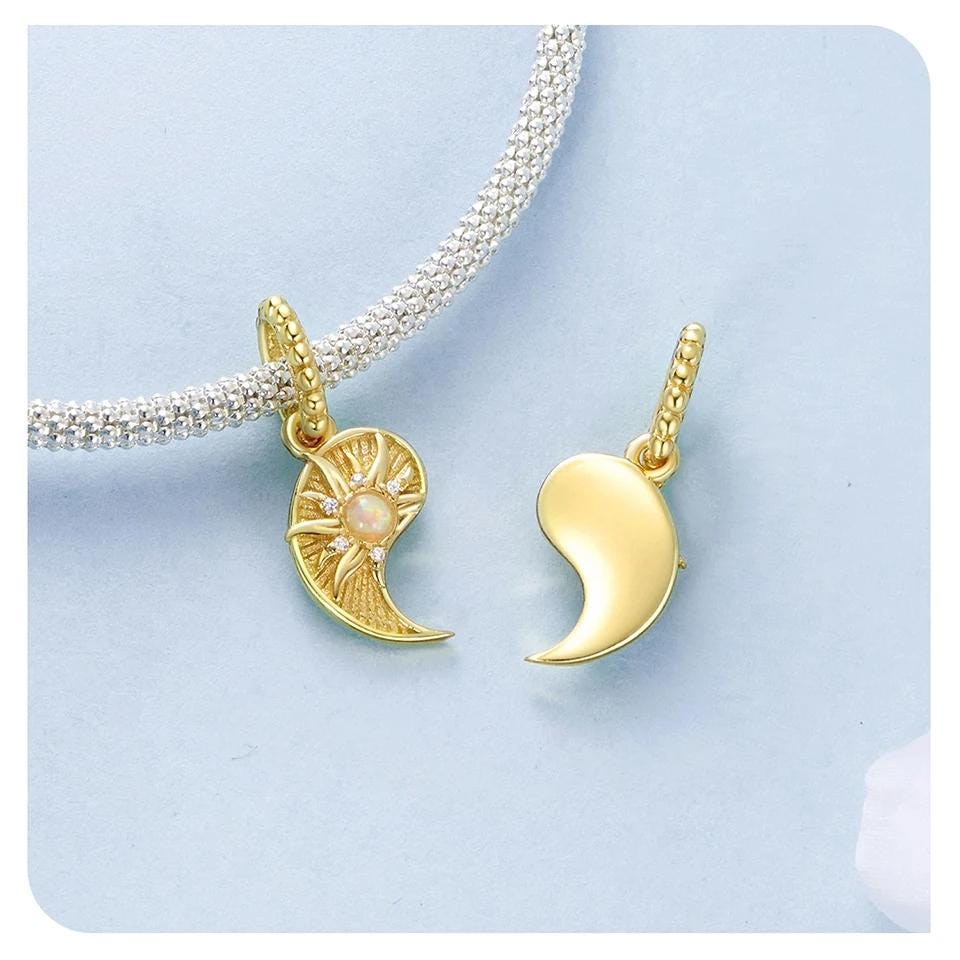 Yin & Yang Charm Set – Gold Sun & Platinum Moon ✨🌞🌙