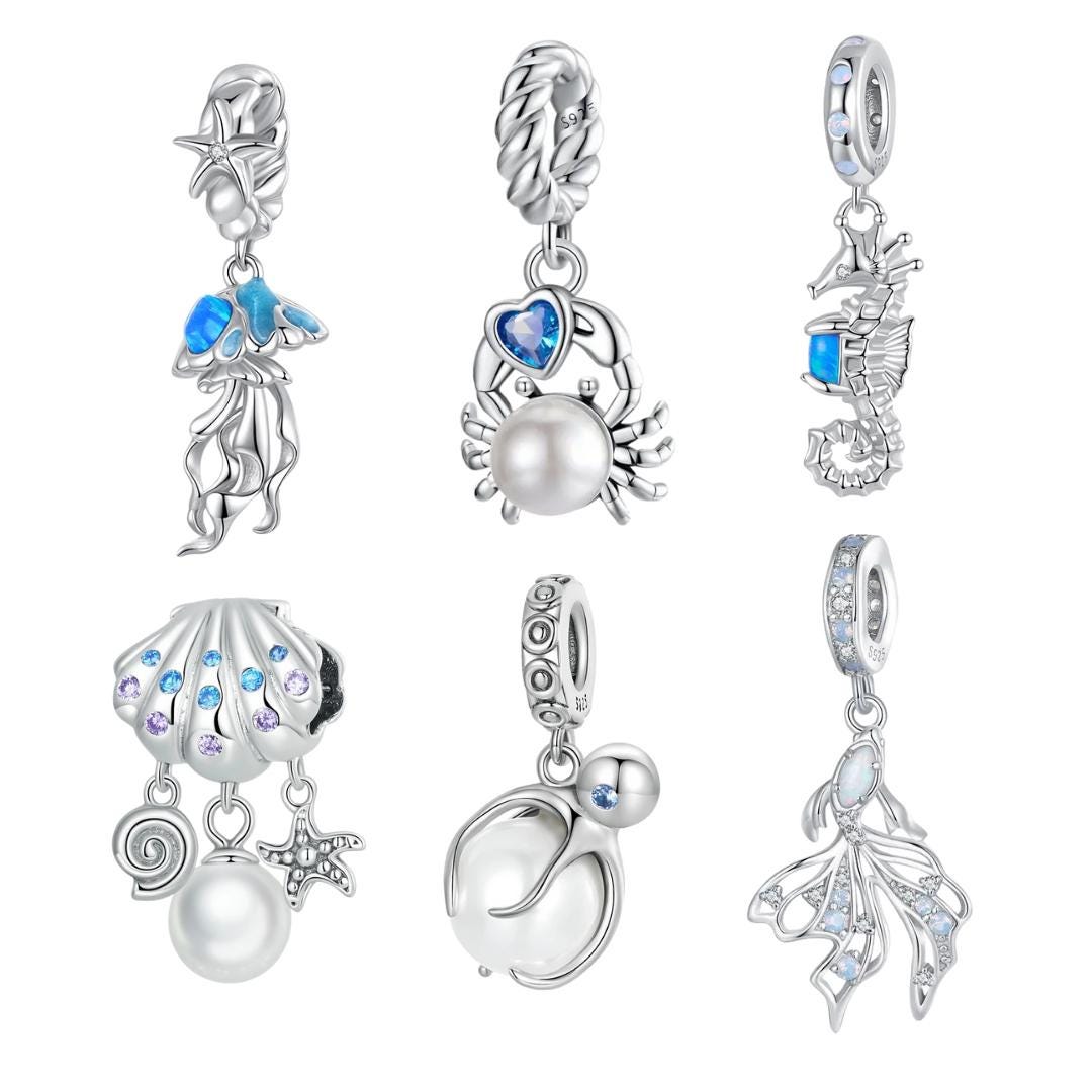 Silver Sea Life Charms