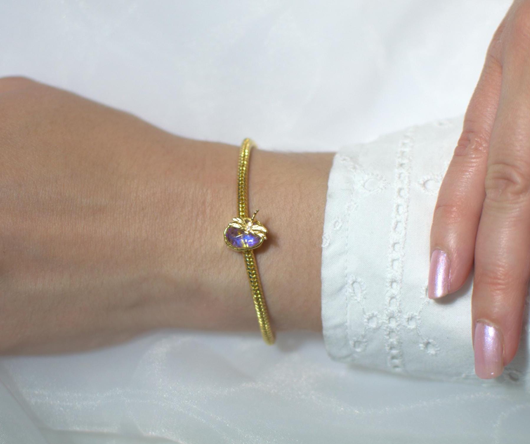 18K Gold Plated Dragonfly Charm