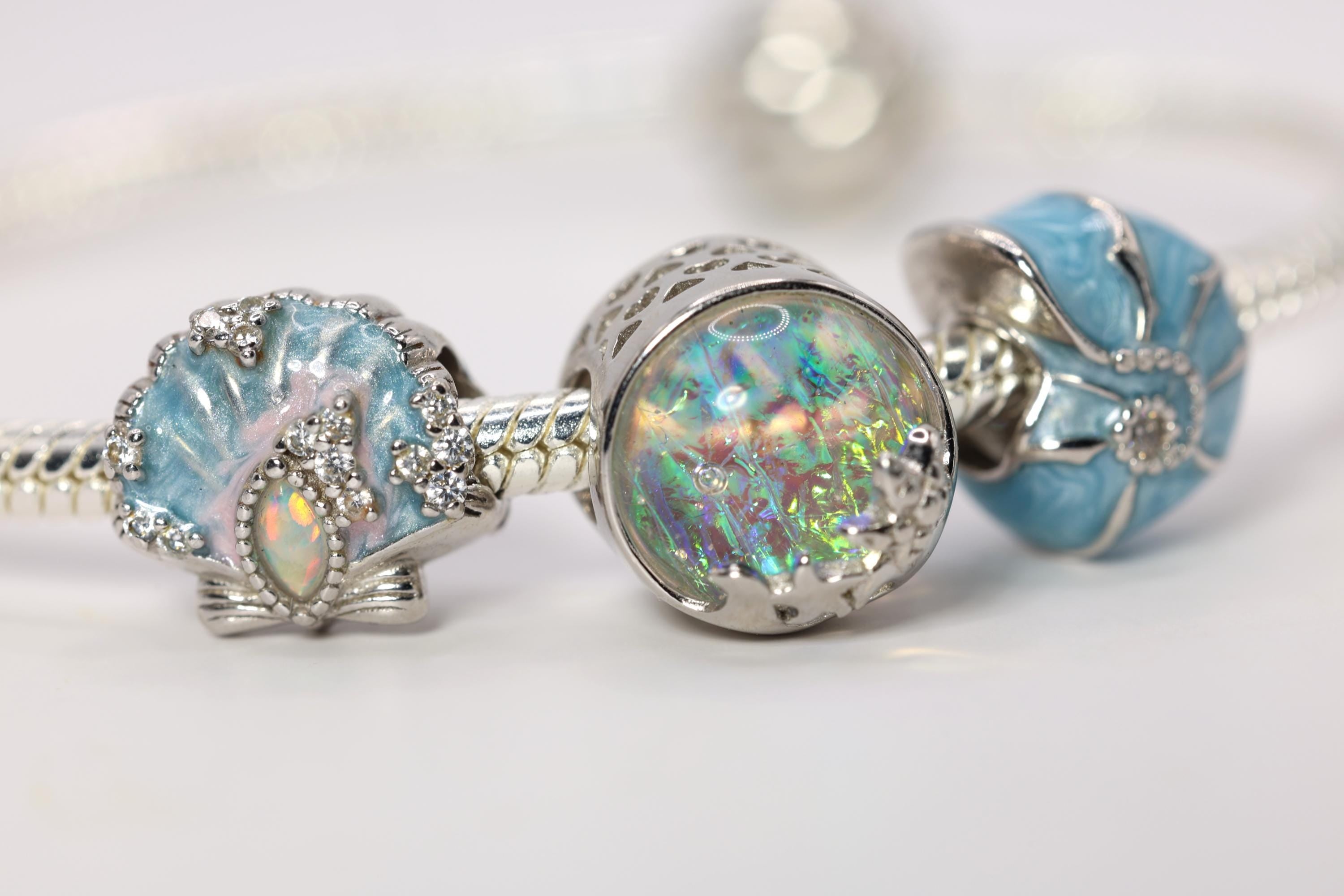 Silver Sea Life Charms Dreams of the Deep