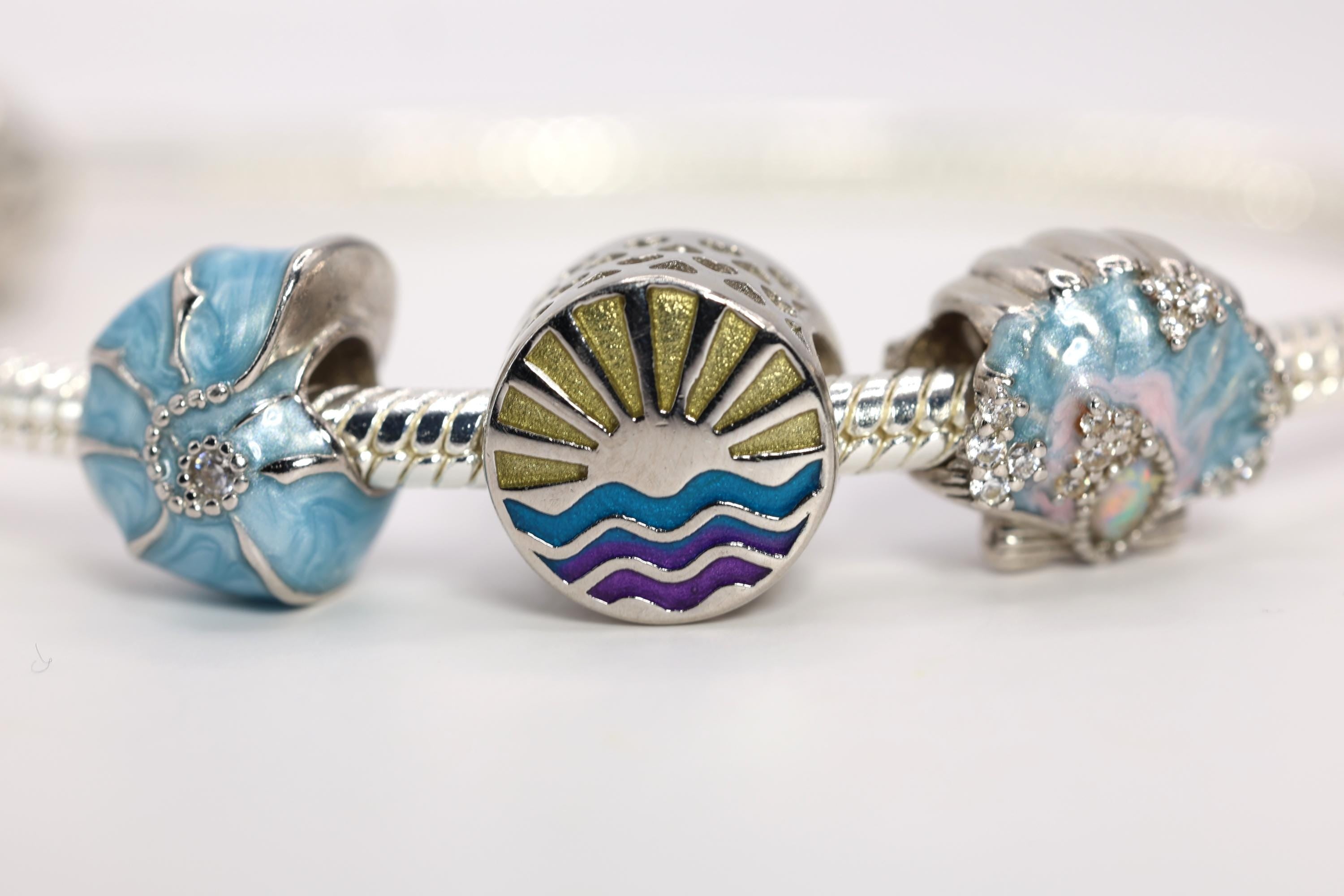 Silver Sea Life Charms Dreams of the Deep
