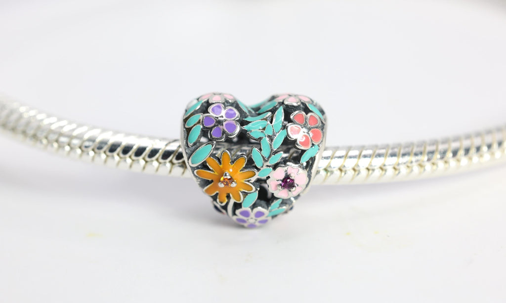 Forever Blooming Silver Charms